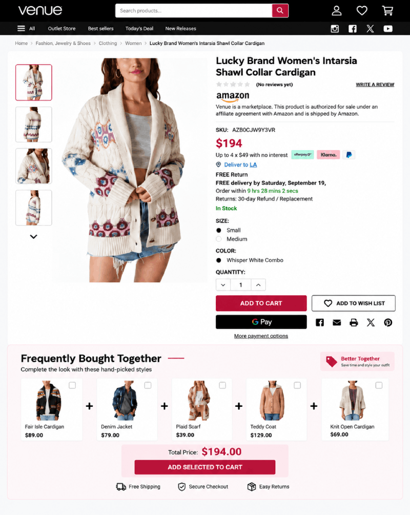 Frequently Bought Together API